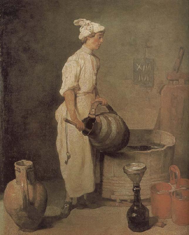 Jean Baptiste Simeon Chardin In the cellar of the boys to clean jar oil painting picture
